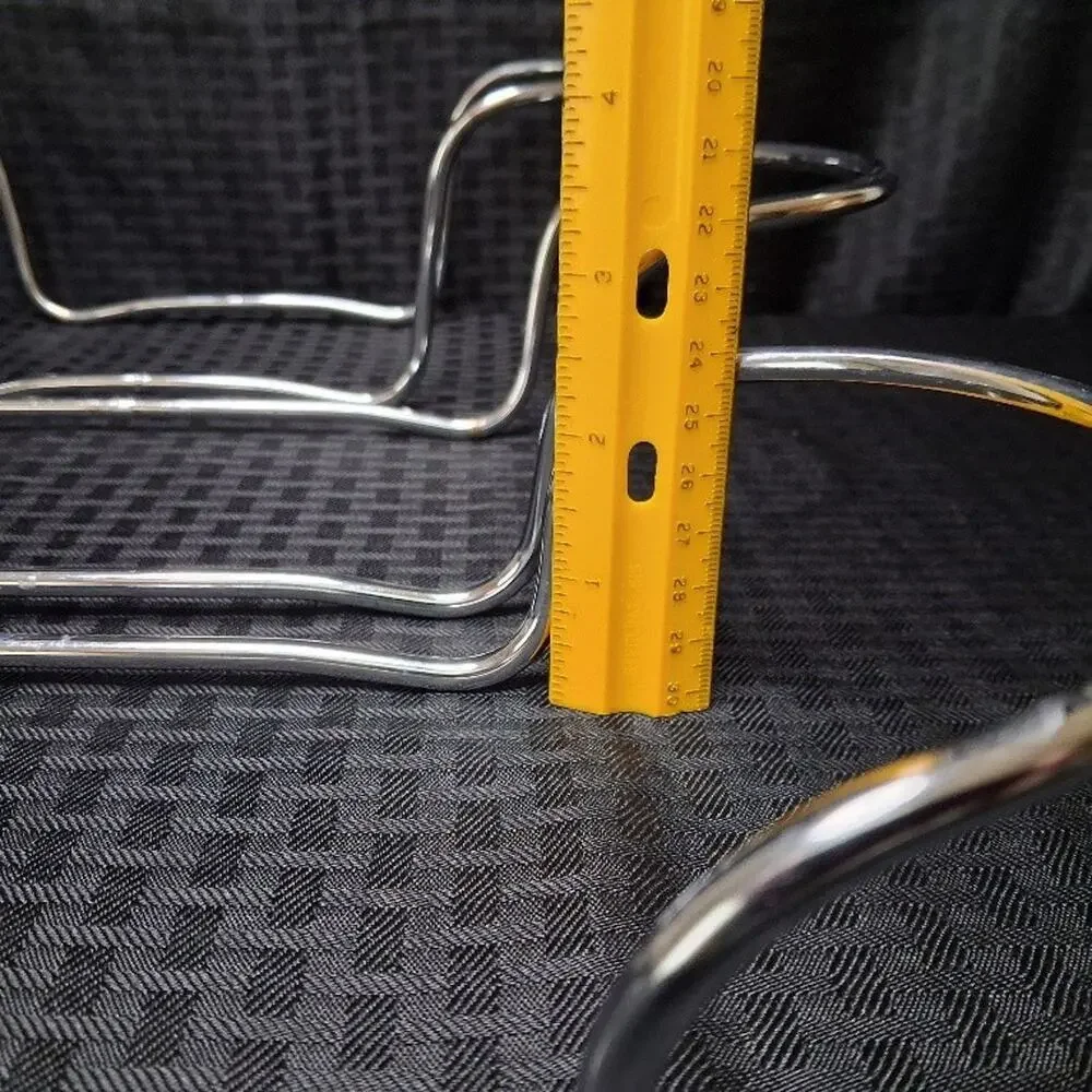 Corning Ware Casserole Holders Set of 3 Chrome Metal Rack Trivet Cradles